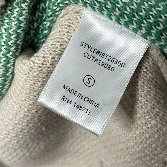 North End Sweater Cropped Green Color Block Floral White Size Small Juniors - Picture 6 of 10